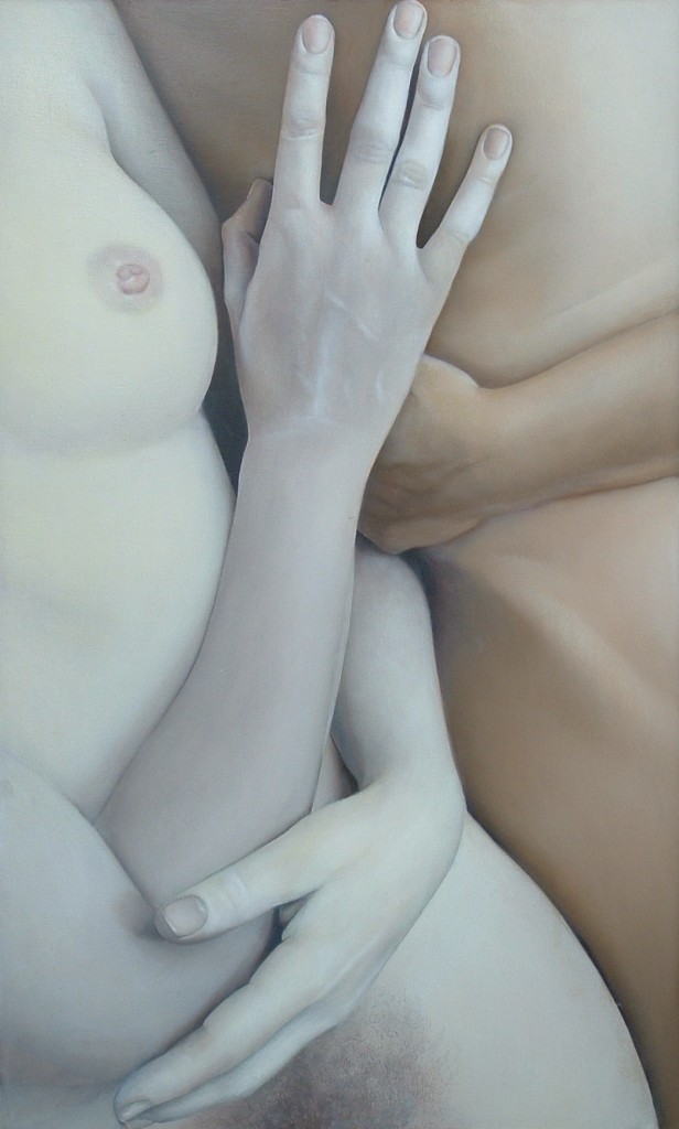 'The Touch', schilderij van Yoyo van der Kooi. Klik op de afbeelding voor meer informatie.
