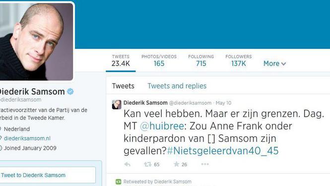 De constante stroom grove en beledigende reacties deden PvdA-leider Samsom afscheid nemen van Twitter.